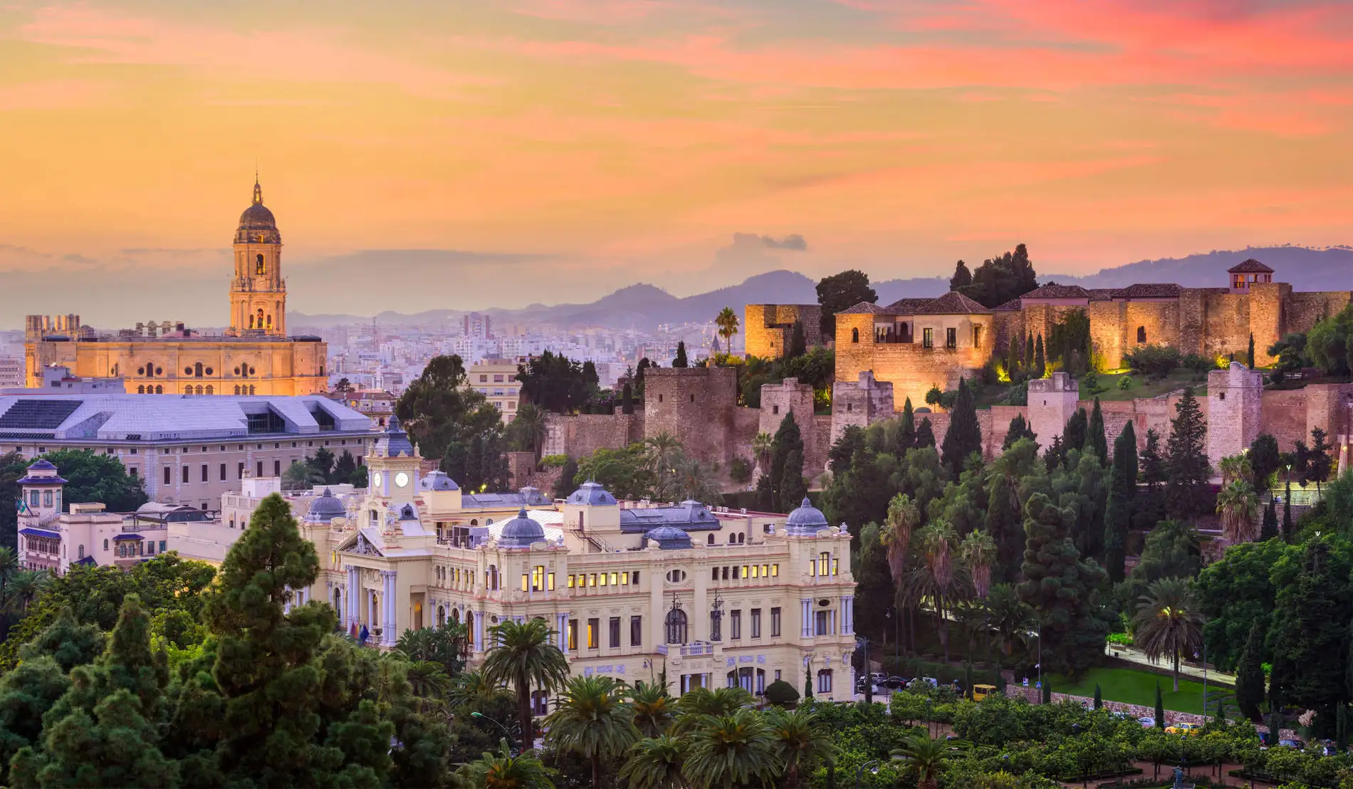 malaga-atardeciendo