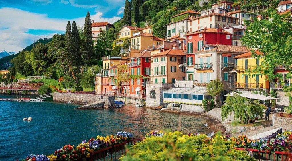 Imagem do Lago di Como.